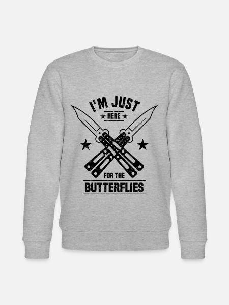 Knife Collector - Stanley/Stella CHANGER Unisex Organic Sweatshirt - heather grey
