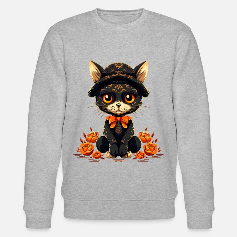 Chat mexicain 8 - Sweat bio CHANGER Stanley/Stella Unisexe - gris chiné