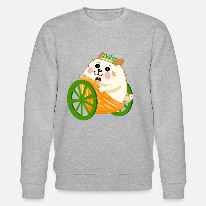 Suricate curieux - Sweat bio CHANGER Stanley/Stella Unisexe - gris chiné