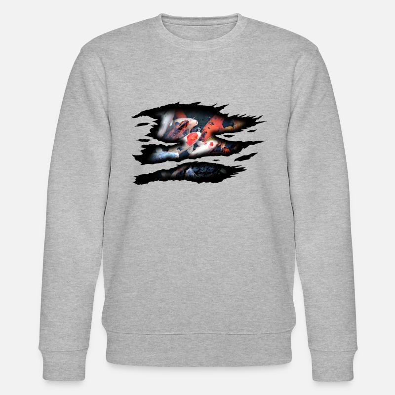 Koi Karpfen - Stanley/Stella Unisex Bio-Sweatshirt CHANGER  - Grau meliert
