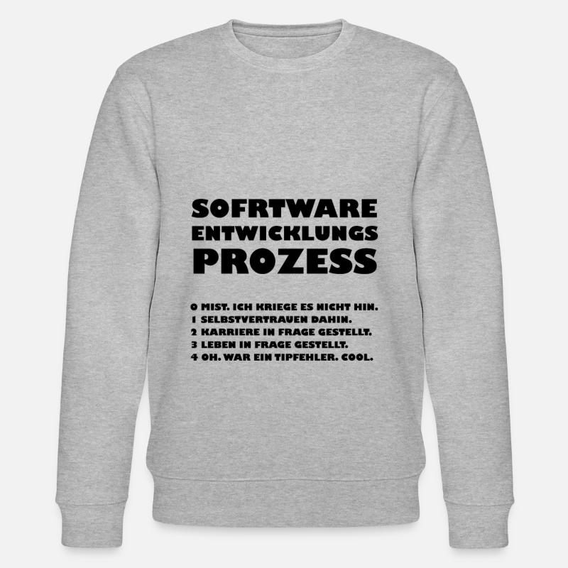 Software-Entwicklungsprozess - Stanley/Stella Unisex Bio-Sweatshirt CHANGER  - Grau meliert