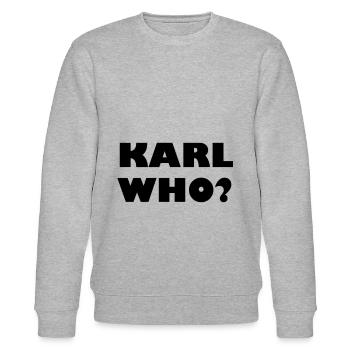 Karl who? - Stanley/Stella CHANGER Unisex Organic Sweatshirt - heather grey - Front - Nik (191cm) & Marisol (170cm)