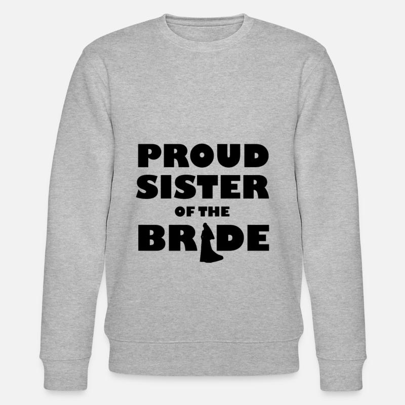 Schwester der Braut - Stanley/Stella Unisex Bio-Sweatshirt CHANGER  - Grau meliert