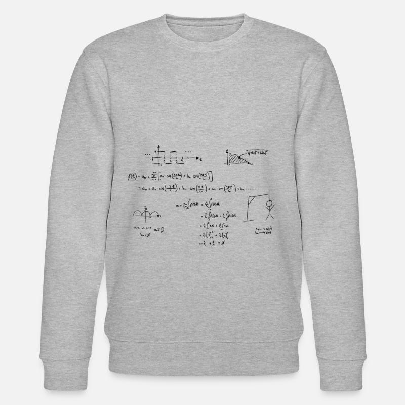 I hate math - Stanley/Stella CHANGER Unisex Organic Sweatshirt - heather grey