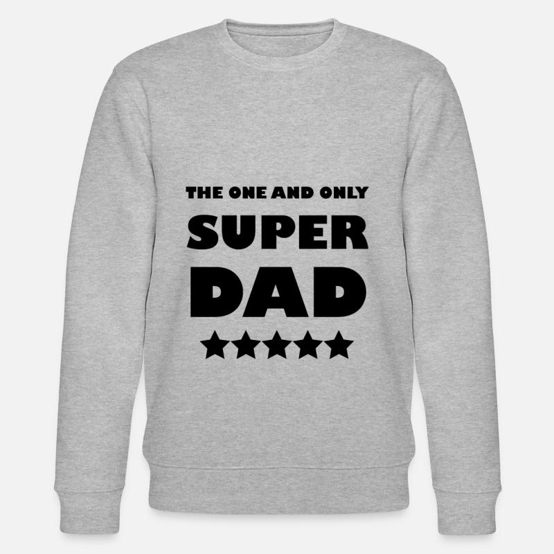 super dad - Stanley/Stella Unisex Bio-Sweatshirt CHANGER  - Grau meliert