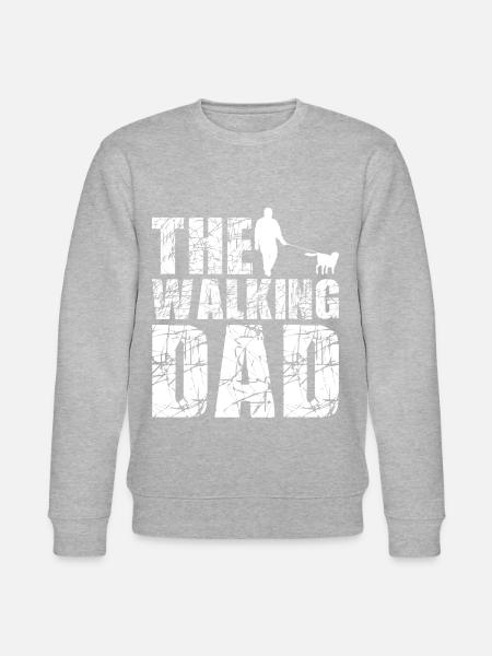 The walking dad - Stanley/Stella Unisex Bio-Sweatshirt CHANGER  - Grau meliert