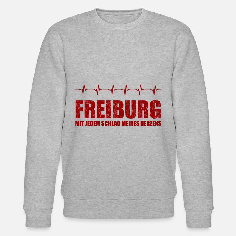 FREIBURG-Geschenk - Stanley/Stella Unisex Bio-Sweatshirt CHANGER  - Grau meliert