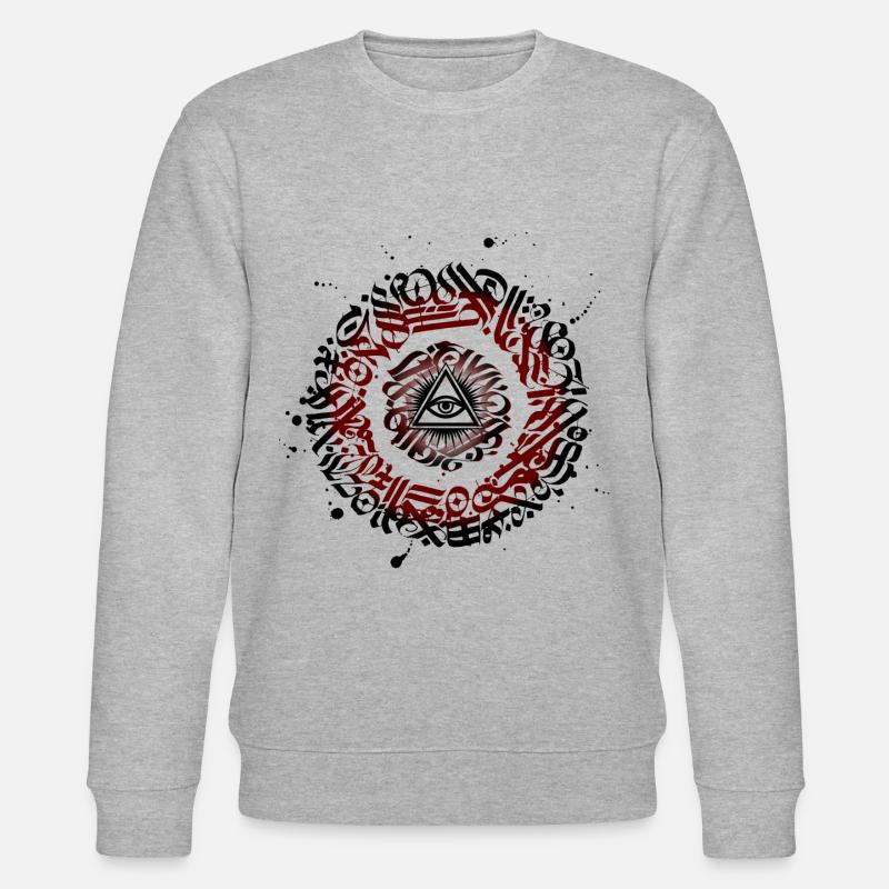 Oeil de graffiti - Sweat bio CHANGER Stanley/Stella Unisexe - gris chiné