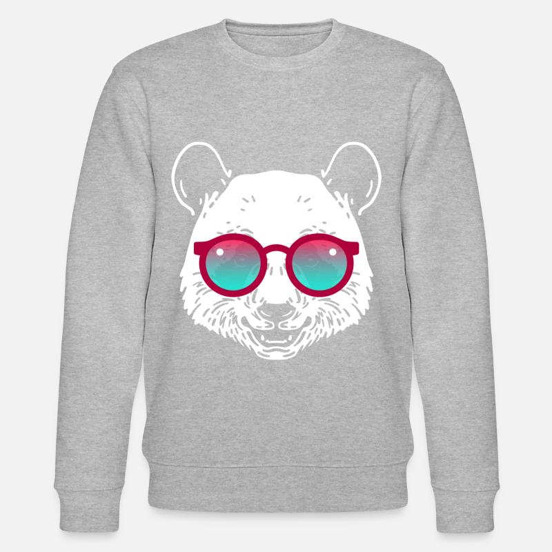 Lunettes de soleil Panda - Sweat bio CHANGER Stanley/Stella Unisexe - gris chiné