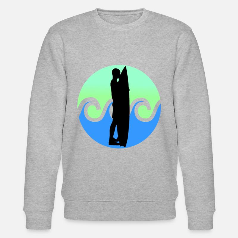 Surfers - surf - Sweat bio CHANGER Stanley/Stella Unisexe - gris chiné