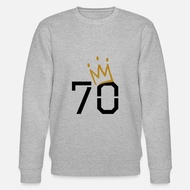 Anniversaire de 70 ans - Sweat bio CHANGER Stanley/Stella Unisexe - gris chiné