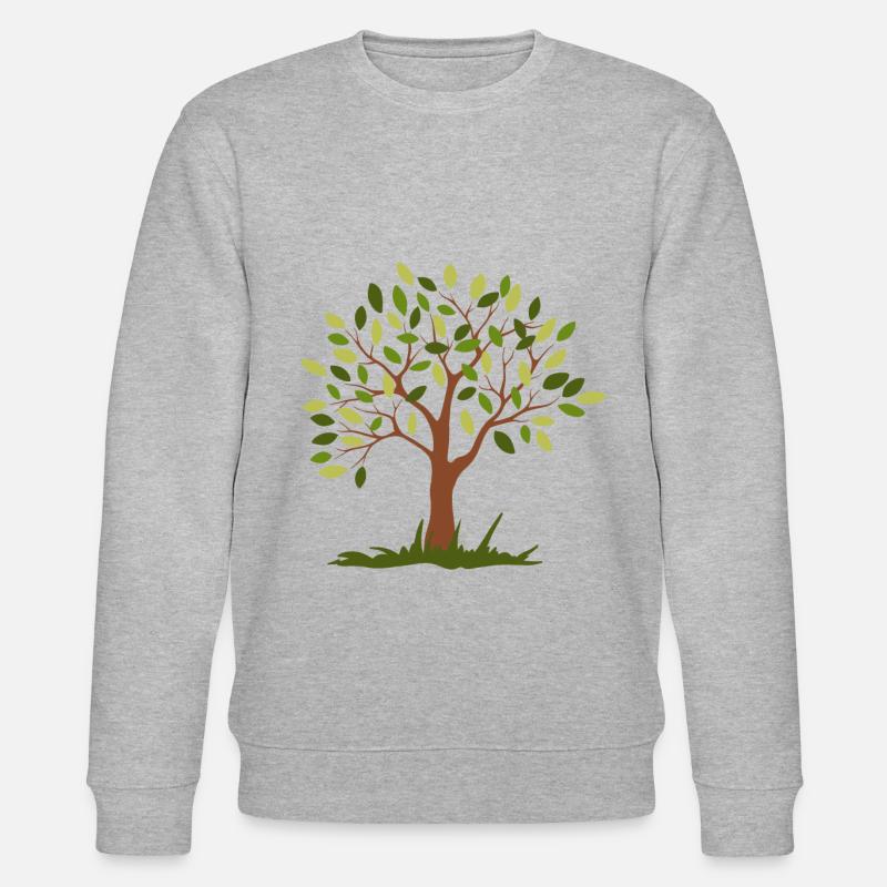 bel arbre vert - Sweat bio CHANGER Stanley/Stella Unisexe - gris chiné