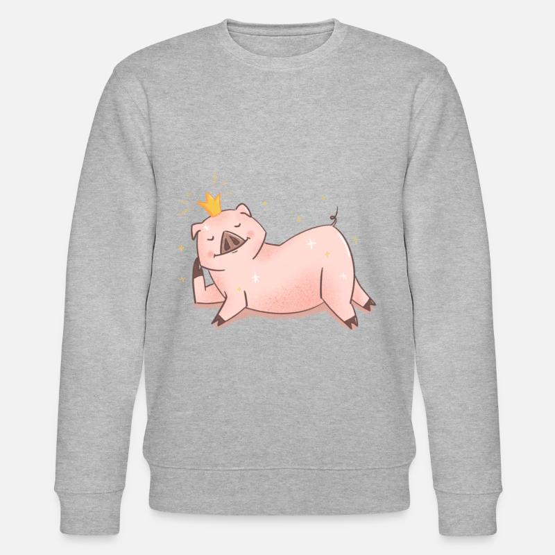 Princesse Cochon - Sweat bio CHANGER Stanley/Stella Unisexe - gris chiné