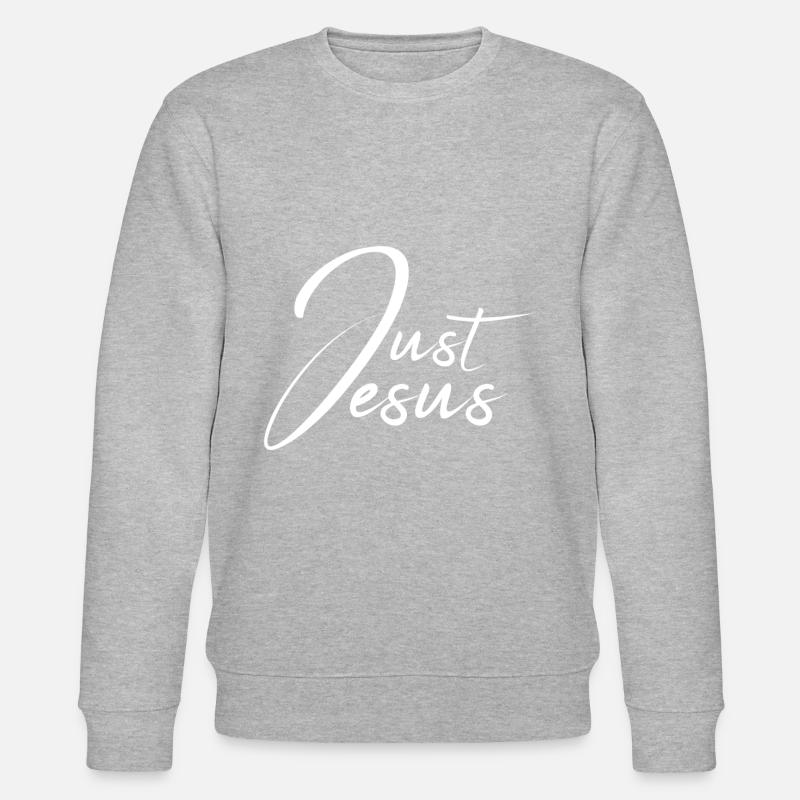 Conception chrétienne Juste Jésus - Sweat bio CHANGER Stanley/Stella Unisexe - gris chiné