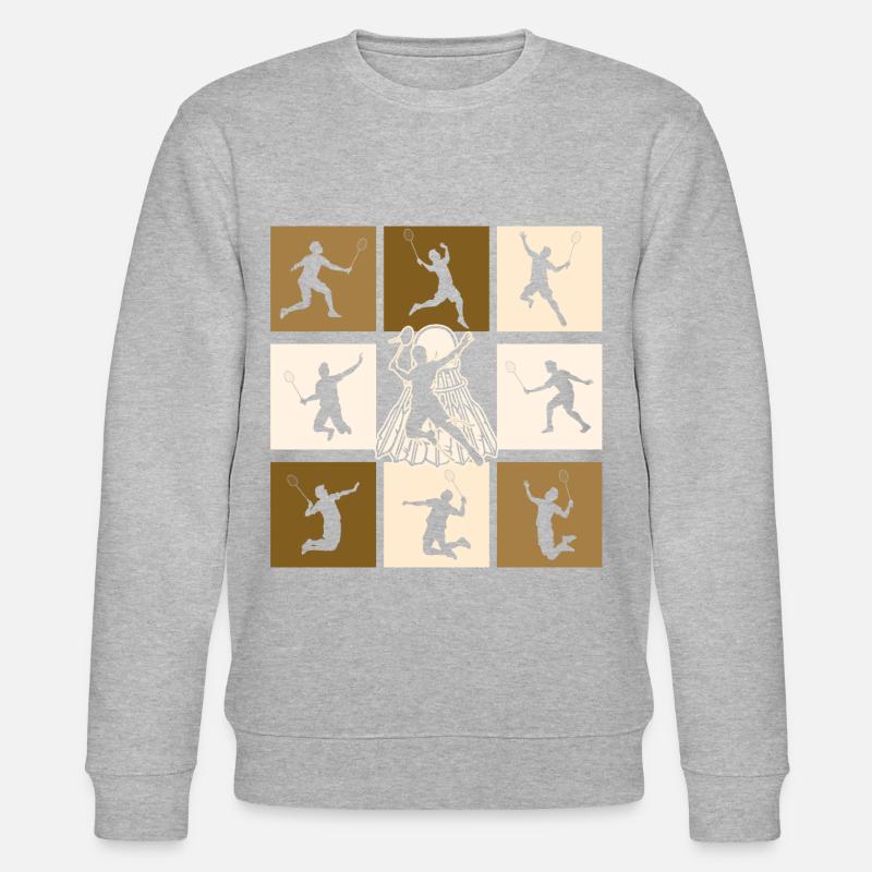 Badminton - Sweat bio CHANGER Stanley/Stella Unisexe - gris chiné