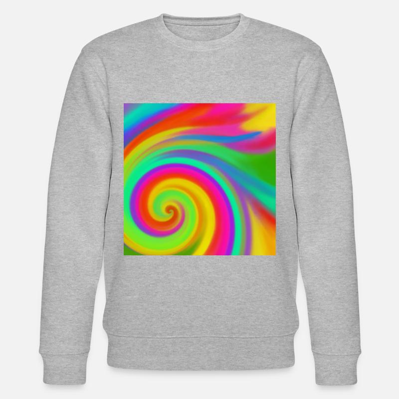 Rainbow vortex - Stanley/Stella CHANGER Unisex Organic Sweatshirt - heather grey