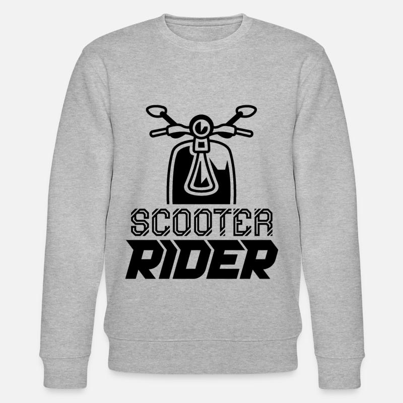 Scooter scooter scooter mobylette mobylette - Sweat bio CHANGER Stanley/Stella Unisexe - gris chiné