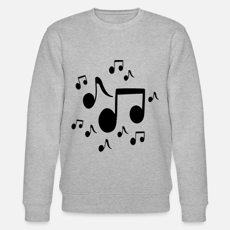 Musicien mélodie en noir - Sweat bio CHANGER Stanley/Stella Unisexe - gris chiné