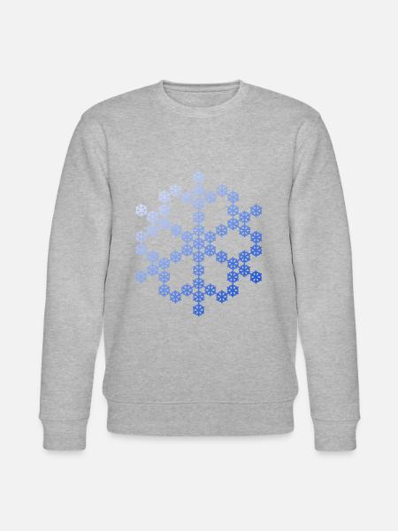 Snowflake from Snowflake Snowflakes - Stanley/Stella CHANGER Unisex Organic Sweatshirt - heather grey