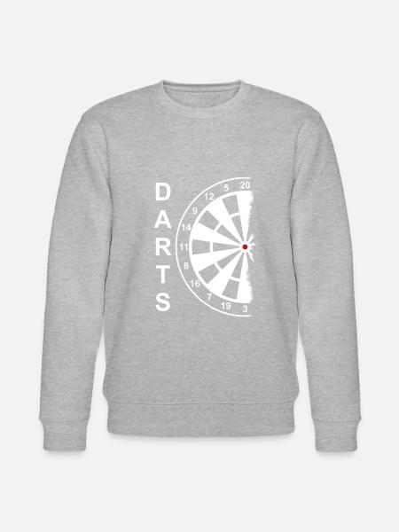 Darts dartboard - Stanley/Stella CHANGER Unisex Organic Sweatshirt - heather grey