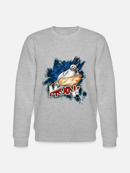 Moin Robbe | Yolo artwork - Stanley/Stella CHANGER Unisex Organic Sweatshirt - heather grey