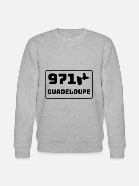 971 Guadeloupe - Sweat bio CHANGER Stanley/Stella Unisexe - gris chiné