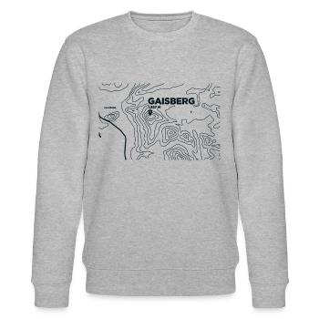Topo Gaisberg Paragliding - Stanley/Stella CHANGER Unisex Organic Sweatshirt - heather grey - Front - Nik (191cm) & Marisol (170cm)