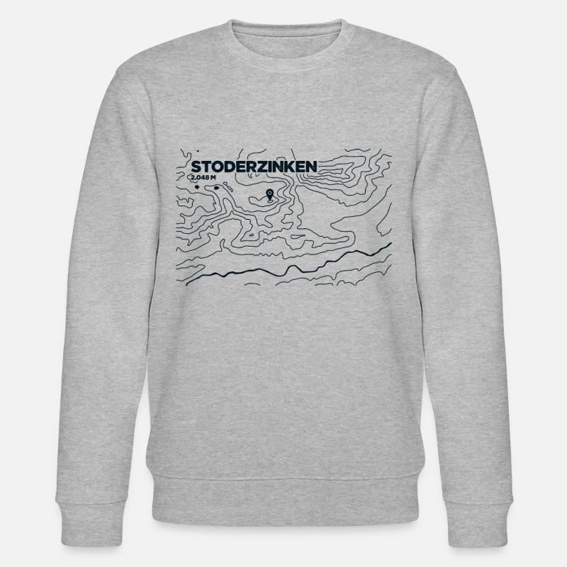 Topo Stoderzinken Paragliding - Stanley/Stella Unisex Bio-Sweatshirt CHANGER  - Grau meliert
