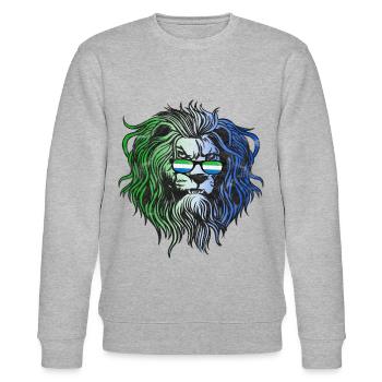 Sierra Leone - Stanley/Stella Unisex Bio-Sweatshirt CHANGER  - Grau meliert - Vorne - Nik (191cm) & Marisol (170cm)