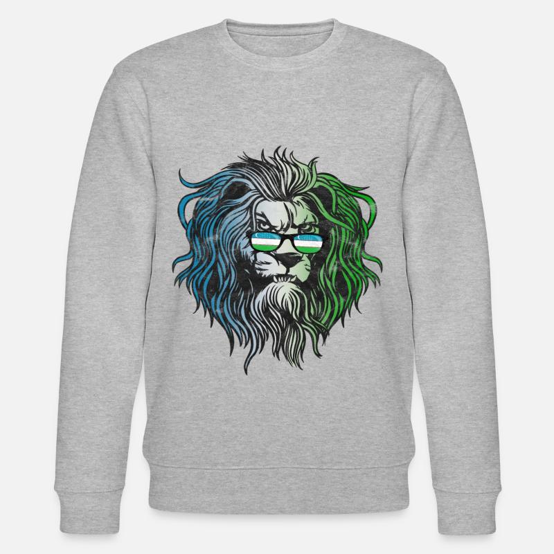 Usbekistan - Stanley/Stella Unisex Bio-Sweatshirt CHANGER  - Grau meliert