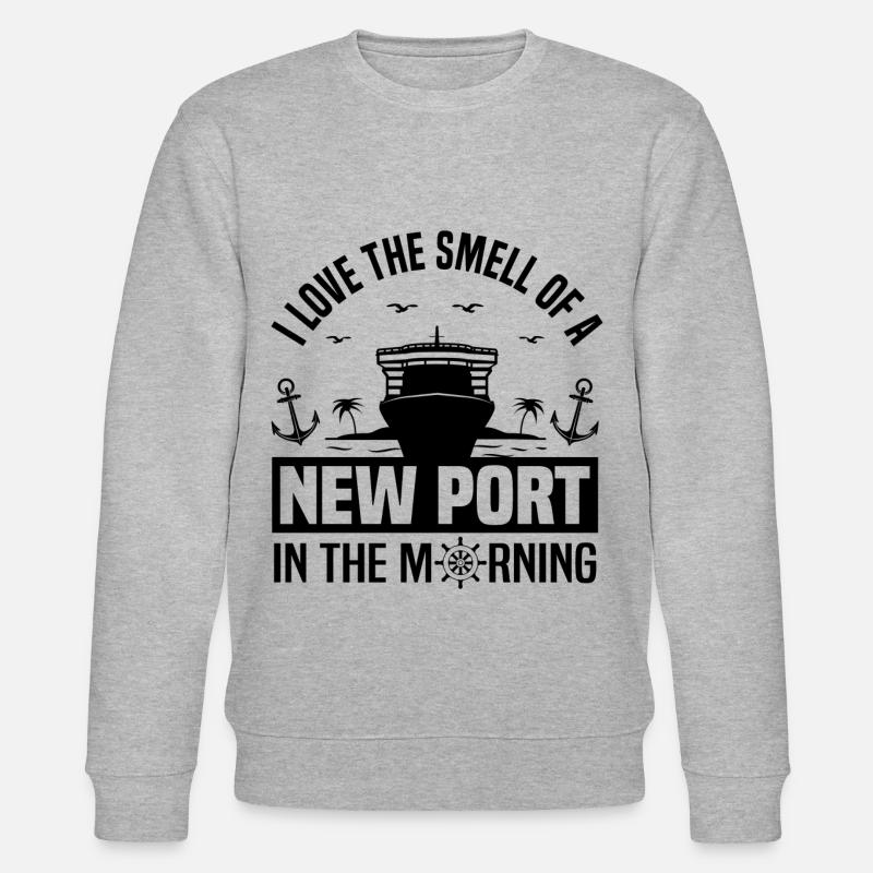 Kreuzfahrtschiff - Stanley/Stella Unisex Bio-Sweatshirt CHANGER  - Grau meliert