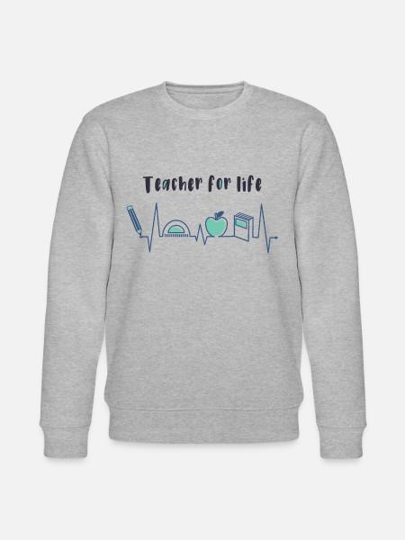 Teacher for life - Stanley/Stella CHANGER Unisex Organic Sweatshirt - heather grey