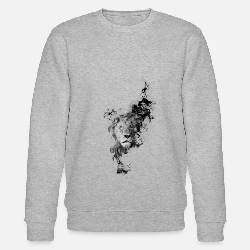 Löwe - Stanley/Stella Unisex Bio-Sweatshirt CHANGER  - Grau meliert