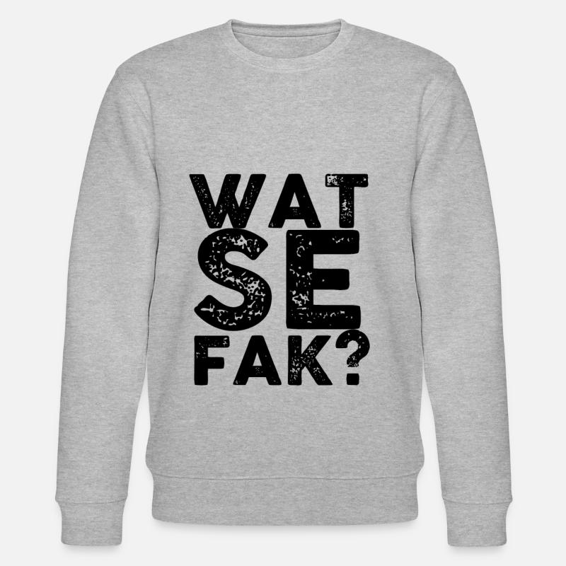 WTF - Stanley/Stella Unisex Bio-Sweatshirt CHANGER  - Grau meliert