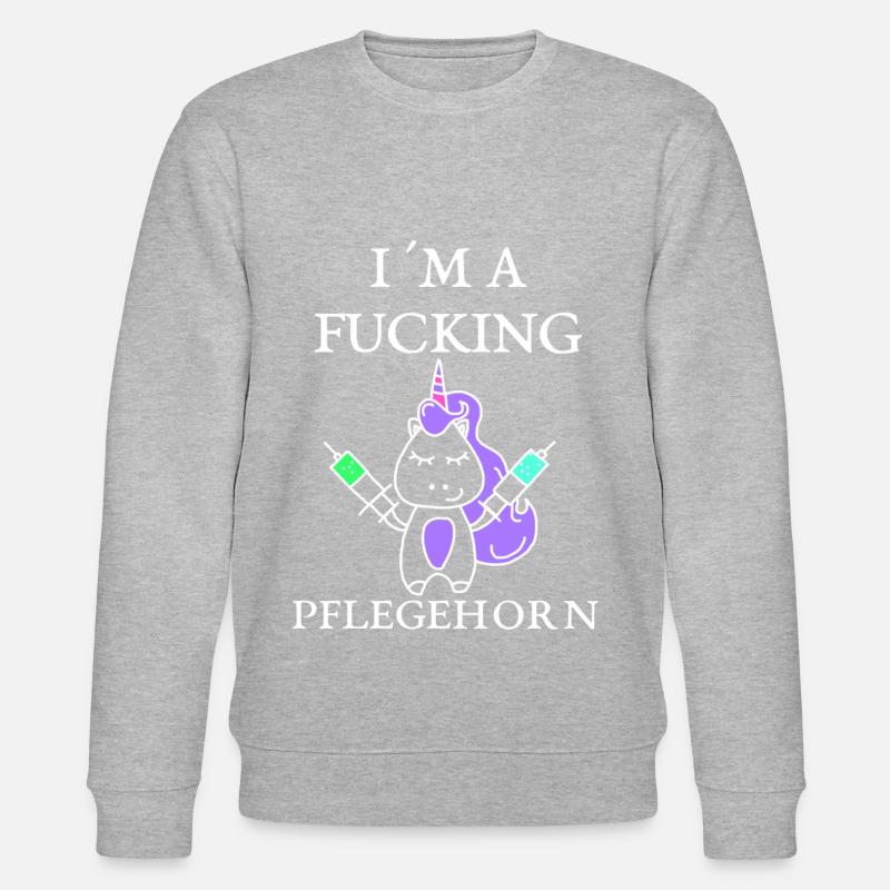 Pflegehorn - Stanley/Stella Unisex Bio-Sweatshirt CHANGER  - Grau meliert