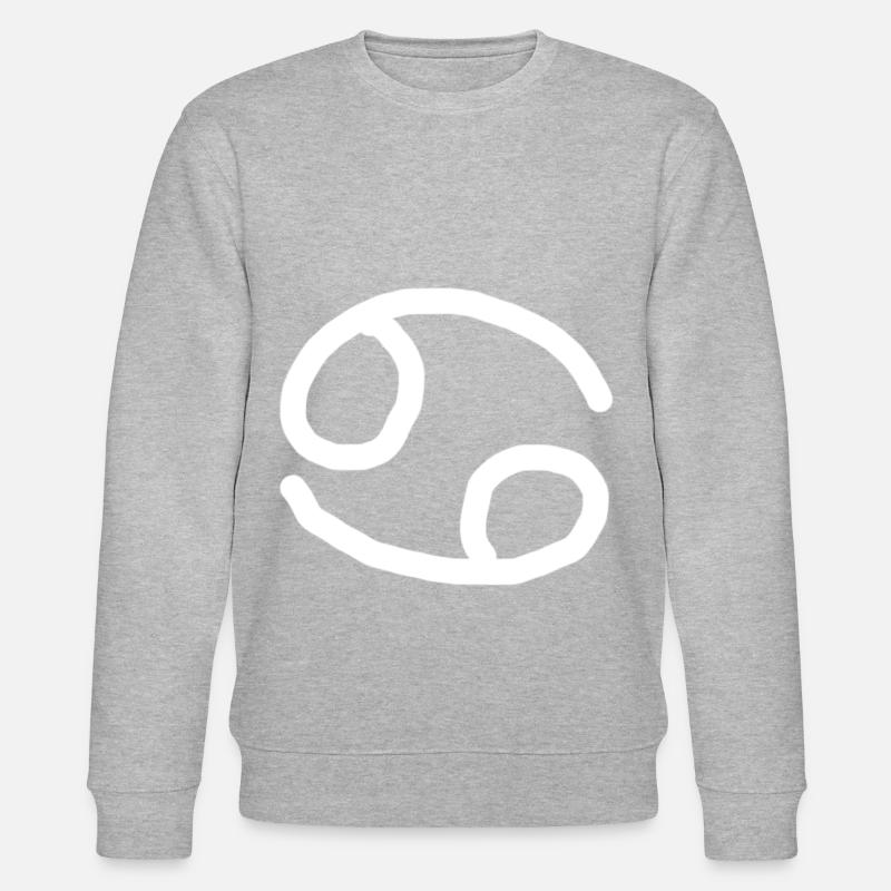 Sternzeichen Krebs - Stanley/Stella Unisex Bio-Sweatshirt CHANGER - Grau meliert