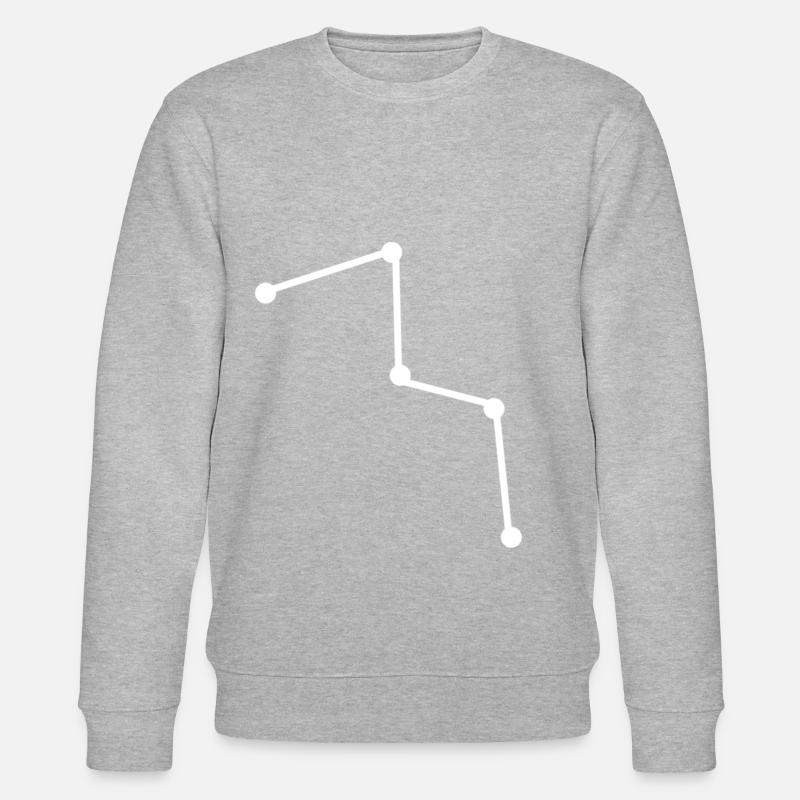 Cassiopeia constellation - Stanley/Stella CHANGER Unisex Organic Sweatshirt - heather grey