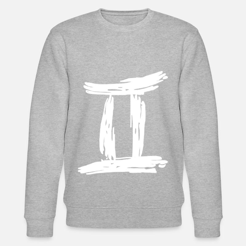 Sternzeichen Zwilling - Stanley/Stella Unisex Bio-Sweatshirt CHANGER  - Grau meliert