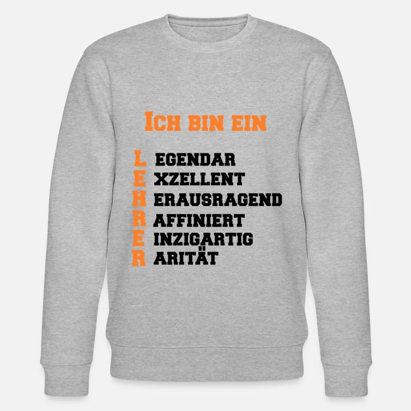 Lehrer - Stanley/Stella Unisex Bio-Sweatshirt CHANGER  - Grau meliert
