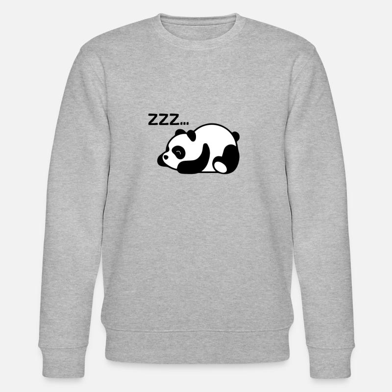 Le panda se repose - Sweat bio CHANGER Stanley/Stella Unisexe - gris chiné