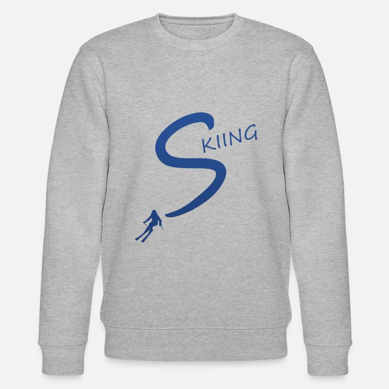 skiing - Stanley/Stella Unisex Bio-Sweatshirt CHANGER  - Grau meliert