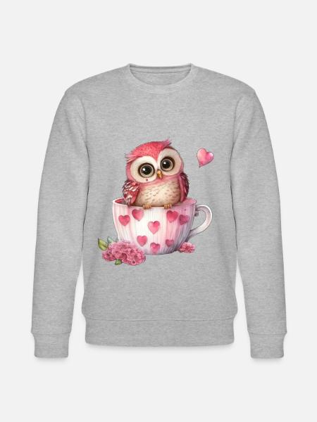 Owl Owls - Stanley/Stella CHANGER Unisex Organic Sweatshirt - heather grey