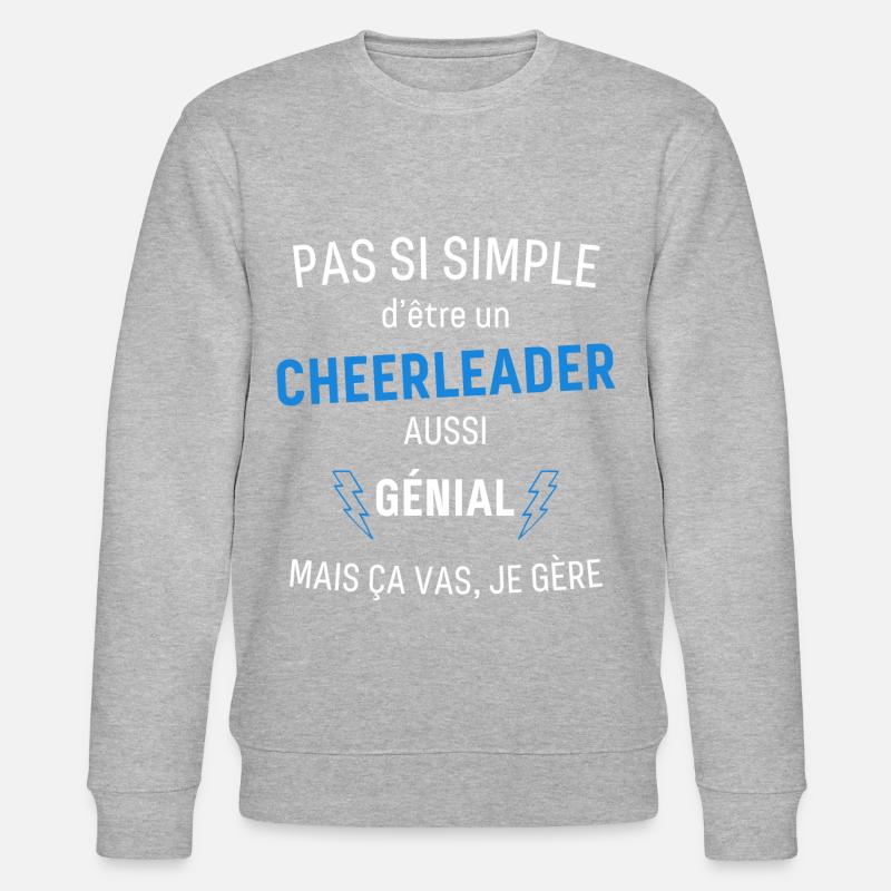 Tolle Cheerleaderin - Stanley/Stella Unisex Bio-Sweatshirt CHANGER  - Grau meliert