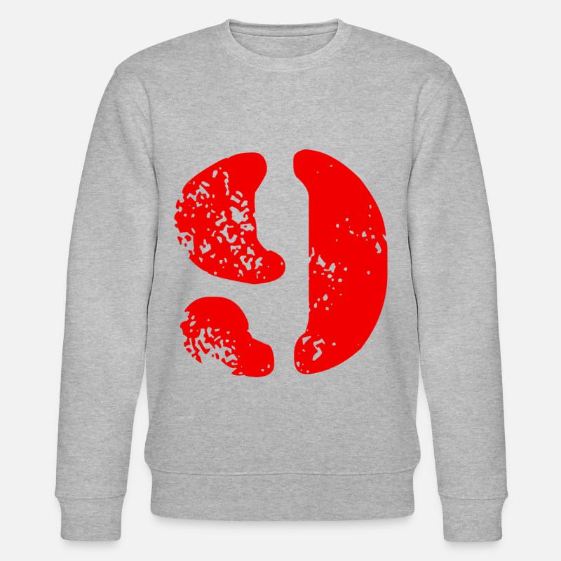 9 Symbole numérique - Sweat bio CHANGER Stanley/Stella Unisexe - gris chiné