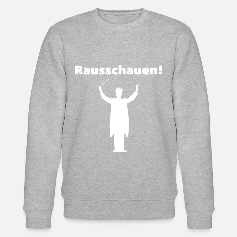 Rausschauen Dirigent - Stanley/Stella Unisex Bio-Sweatshirt CHANGER  - Grau meliert