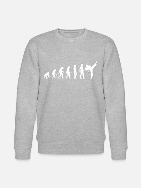 evolution karate t-shirt - Stanley/Stella CHANGER Unisex Organic Sweatshirt - heather grey