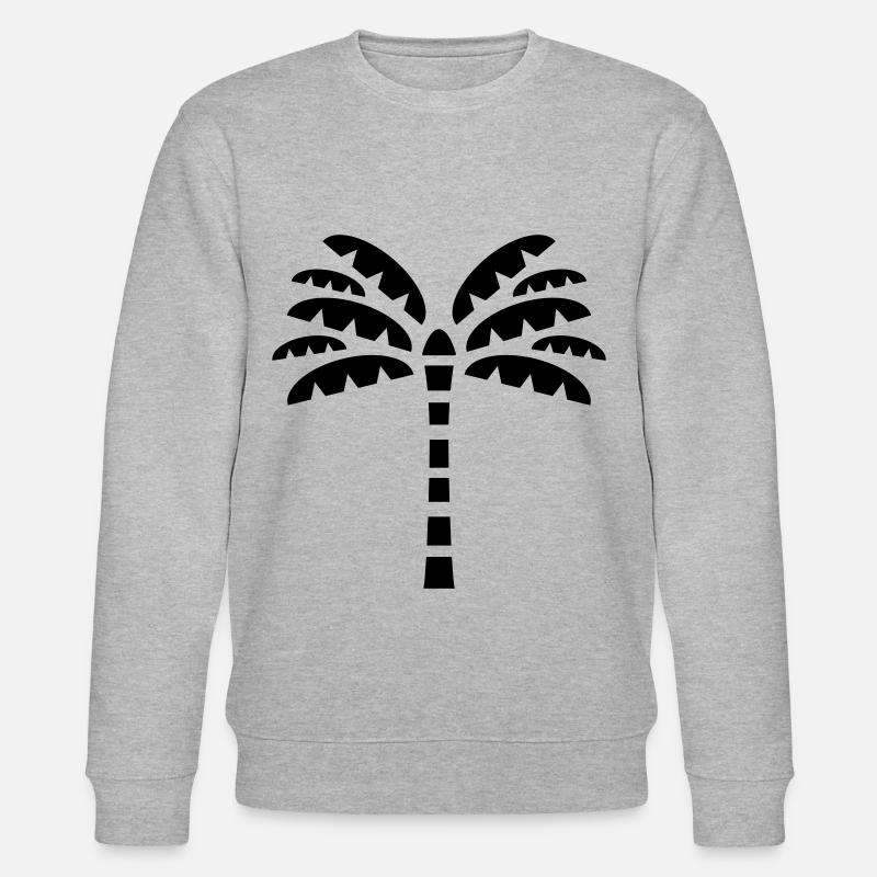 Palme Symbol - Stanley/Stella Unisex Bio-Sweatshirt CHANGER  - Grau meliert