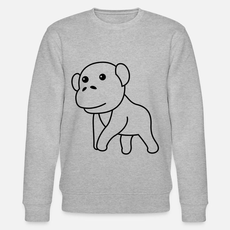 Gorilla Comic - Sweat bio CHANGER Stanley/Stella Unisexe - gris chiné