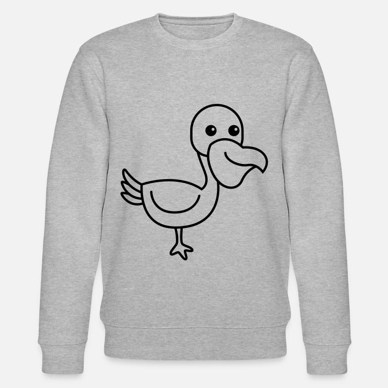 Pelikan Comic Tier - Stanley/Stella Unisex Bio-Sweatshirt CHANGER  - Grau meliert
