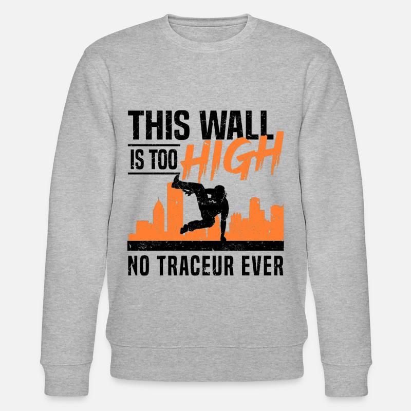 Parkour - Stanley/Stella Unisex Bio-Sweatshirt CHANGER  - Grau meliert